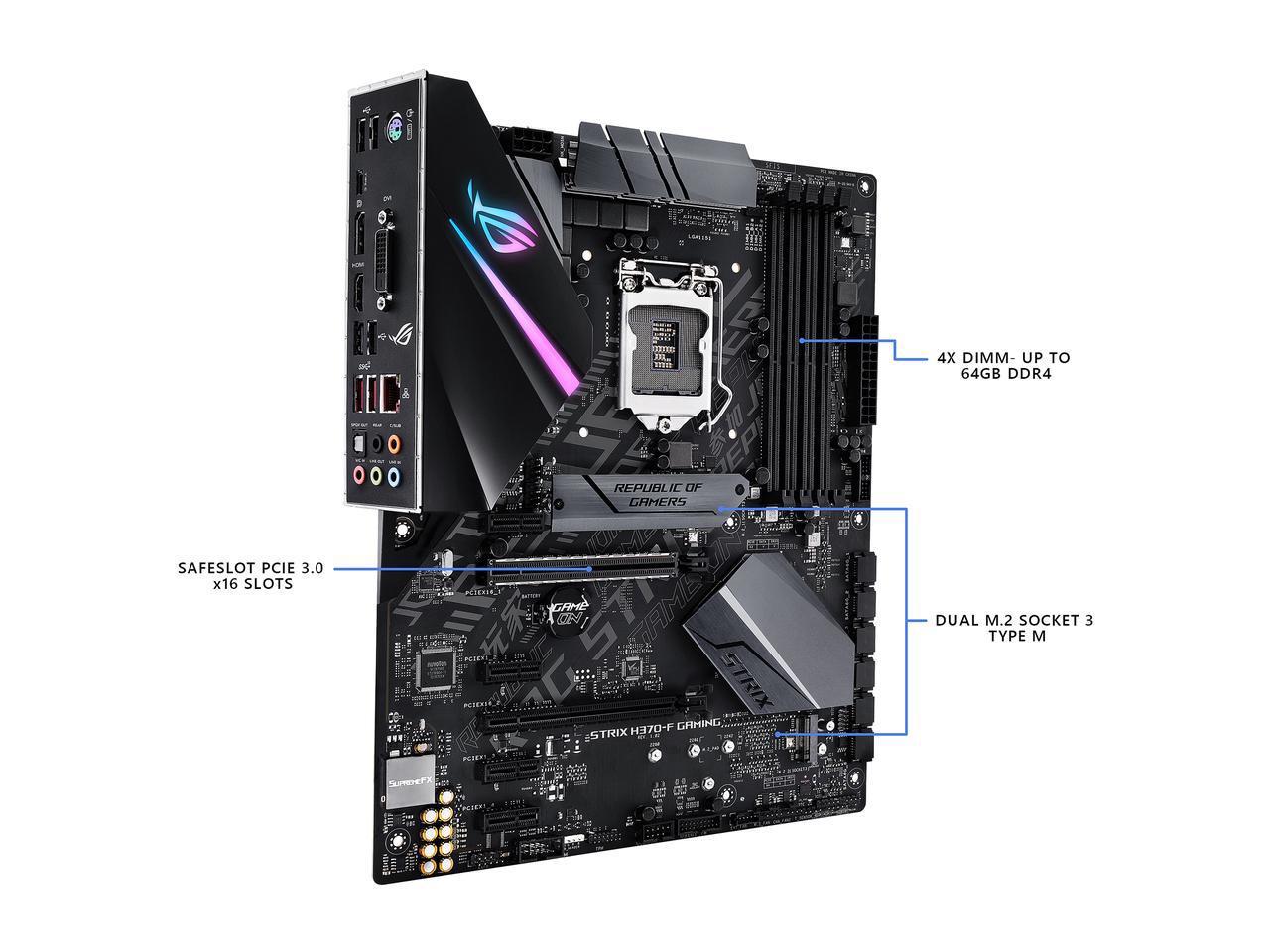 ROG STRIX H370-F GAMING | Motherboards | ROG Global