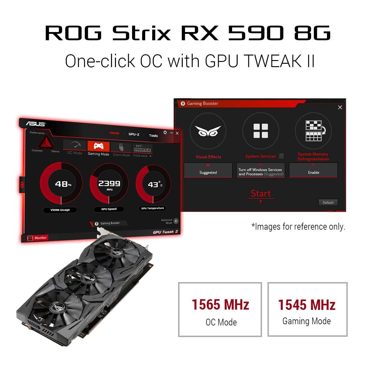 ASUS ROG Strix Radeon RX590 8GB GDDR5 ROG-STRIX-RX590-8G-GAMING